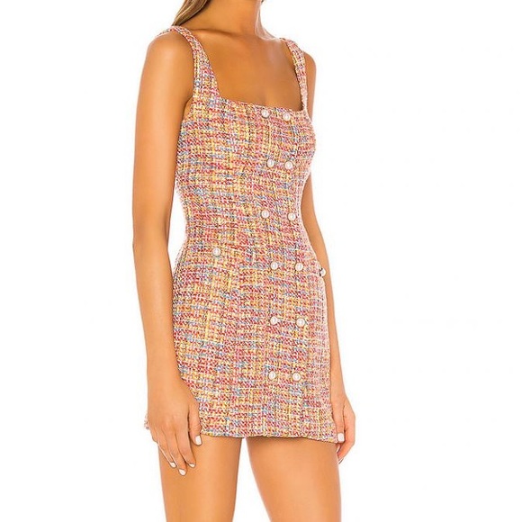 Song of Style Dresses & Skirts - Revolve / Song of Style | Rowan Mini Dress in Rainbow Multi | tweed